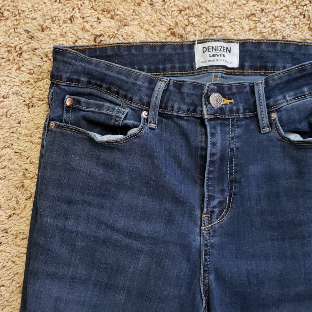 Mid-Rise Boyfriend Jeans